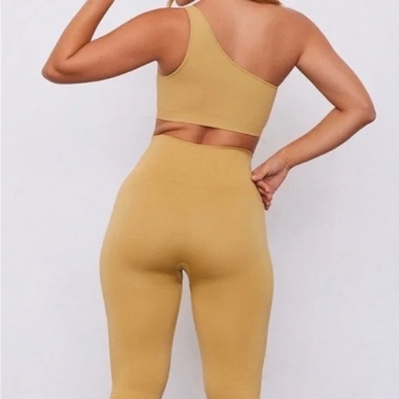 Setactive “cider” set one shoulder top + leggings - Picture 1 of 4